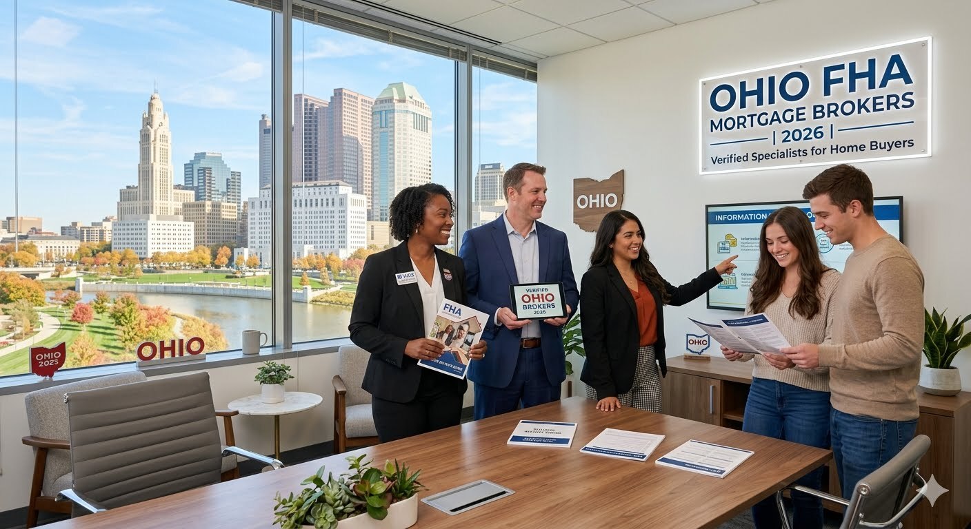 Trusted FHA mortgage brokers in Ohio helping home buyers compare FHA home loans, mortgage rates, and financing options in 2026 with verified lending specialists.