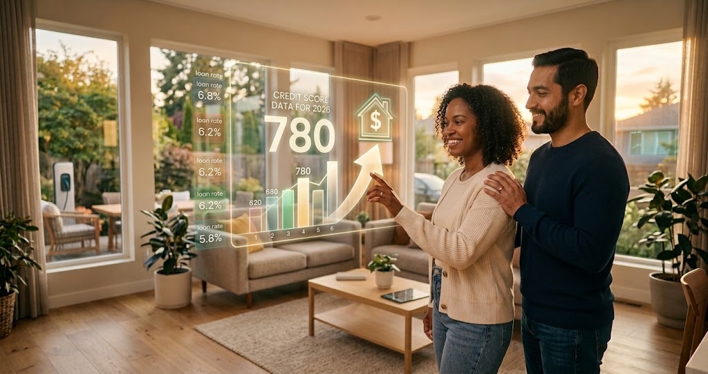 How Your Credit Score Affects Your FHA Loan Rate in 2026, including credit score ranges and mortgage rate factors.